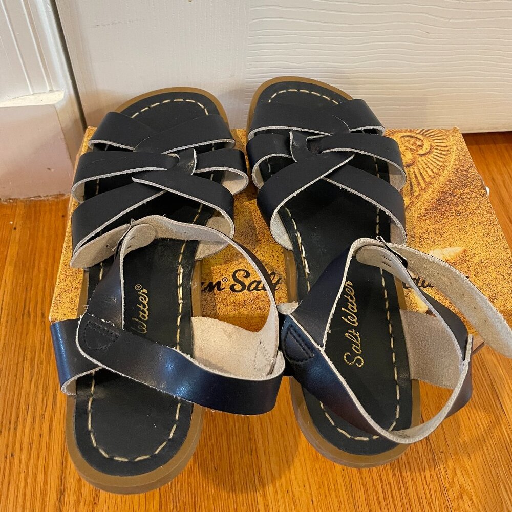 Navy Salt Water Sandals